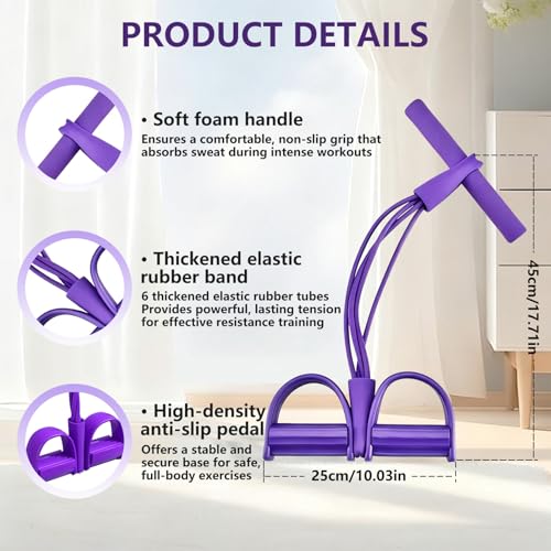 21 Fitness 6-Tube Resistance Band