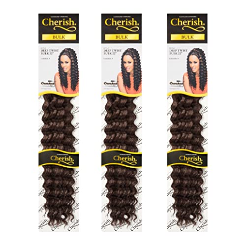 Extensions de cheveux torsadées profondes Cherish lot de 3 tresses en vrac de 55,9 cm