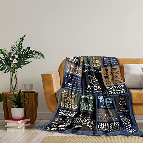 Zolumy Chemistry Gifts, Chemistry Teacher Gift, Best Chemistry Gifts For Students, Chemist Gift For Women/Men, Gift For Chemisrty Lover, Chemisrty Lover Birthday, Science Gift Blanket 60X50In #TOP1