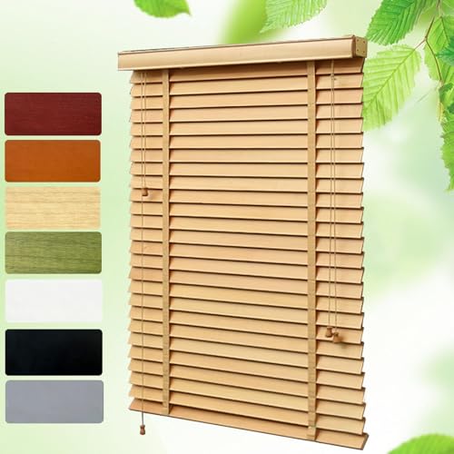 Lichtschutz Holzjalousie Anpassbare Jalousie,Breite 33-160cm,Terrasse Massivholz Rollo,Sichtschutz vorhänge Für Homeoffice Massivholz-Gardinen Bad Jalousette(Natürlich) Lichtschutz Holzjalousie Anpassbare Jalousie,Breite 33-160cm,Terrasse Massivholz Rollo,Sichtschutz vorhänge Für Homeoffice Massivholz-Gardinen Bad Jalousette(Natürlich)