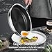 Innerwell Nonstick Titanium Ceramics Stainless Steel Frying Pan Set, 6 Pieces Nonstick Honeycomb Stainless Steel Frying Pan Set, Non Stick Egg Omelet Cooking Pan Set, Induction Compatible, PFAS Free