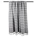 DII Rustic Farmhouse Thin Stripe Woven Throw, 50x60, Gray