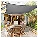 Area Tenda parasole impermeabile, rettangolare, colore grigio, impermeabile, per patio, quadrato, blocco UV, spessa, resistente all'abrasione, 2 x 4 m, dimensioni: 4 x 4 m, per giardino, terrazza