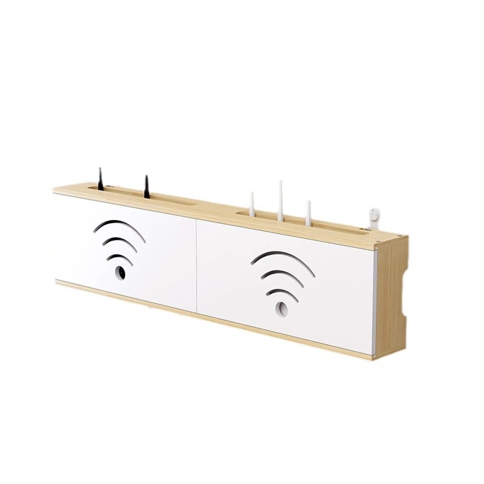 WiFi-Box-Versteck, Wandmontiertes Router-Regal, Holz WiFi Router
