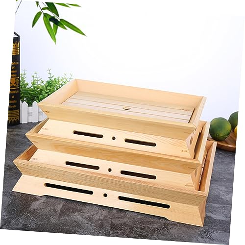 Bandeja de sushi japonesa de plástico beige miniatura 7