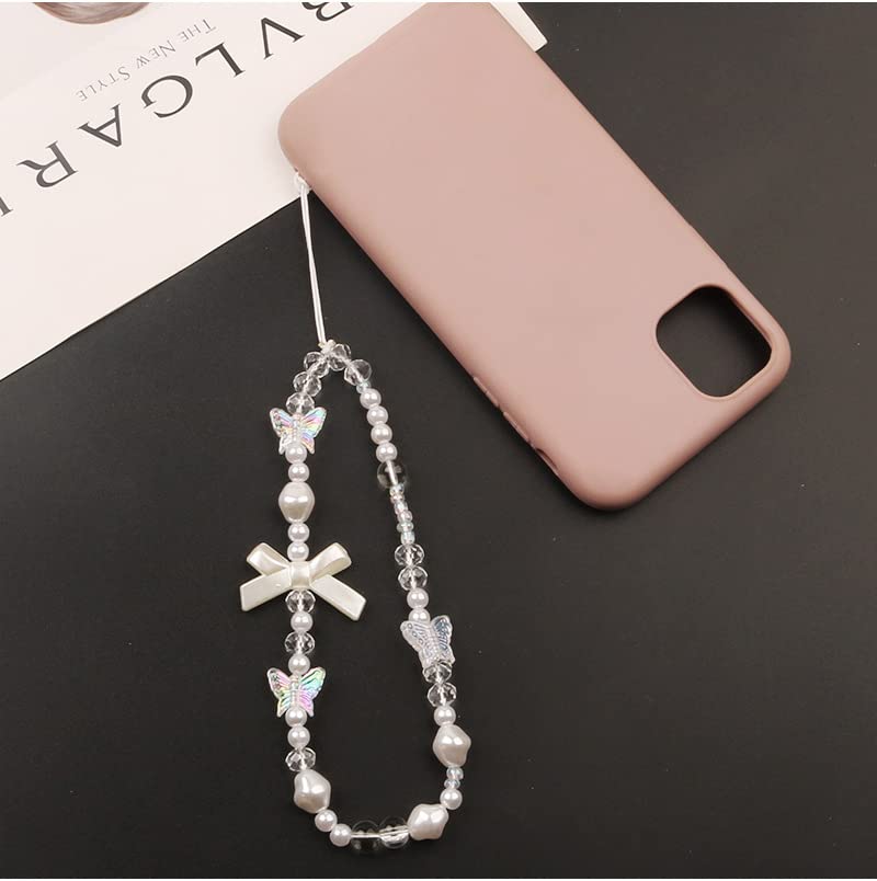 Image of Beaded Camera Wrist Strap Cute Digital Camera Charm Lanyard, Phone Wristlet Charms, Phone Chain for Camera