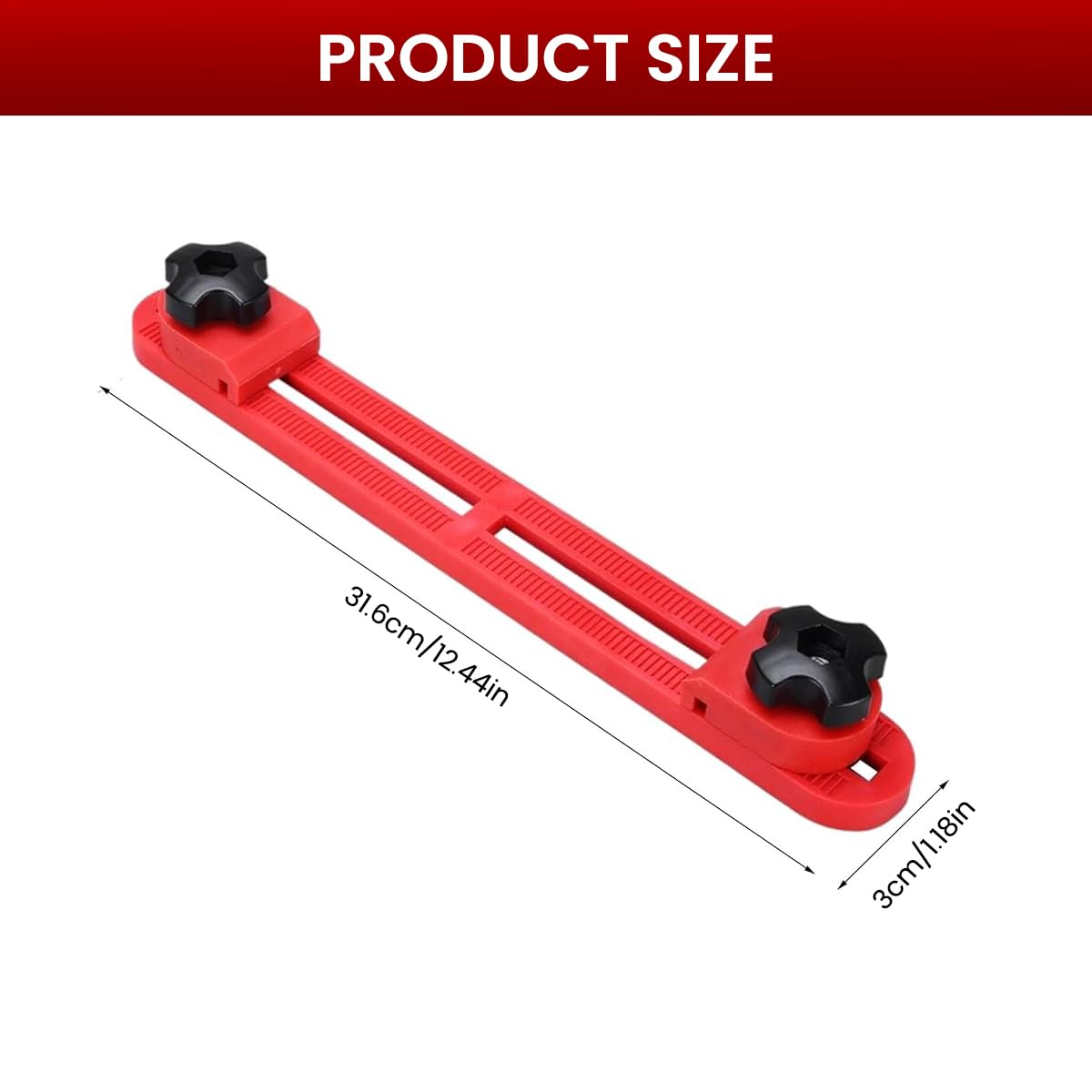 Serplex® Adjustable Saw Guide for Woodworking, Universal Fit for 4-6 Inch Circular Saws, Precision Cutting Machine Base Guide, Rugged Nylon, Easy Installation, For Straight & Angled Cuts - Image 2 thumbnail
