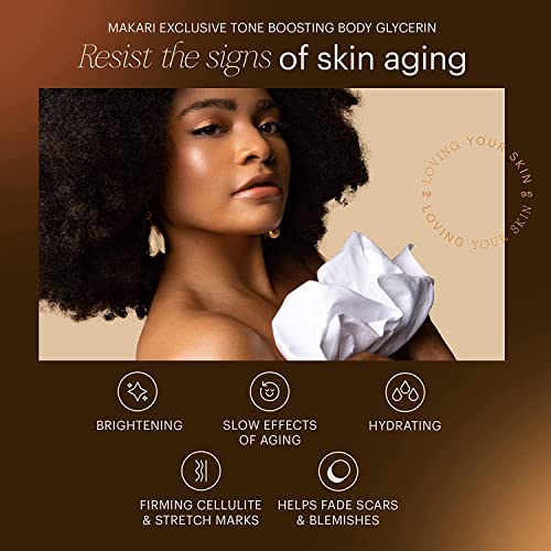 Makari Exclusive Active Intense Tone Boosting Body Glycerin (16.8 Oz) | Skin-Brightening Body Glycerin | Moisturizes And Softens | Promotes Even Skin Tone | For All Skin Types Except Sensitive #TOP2