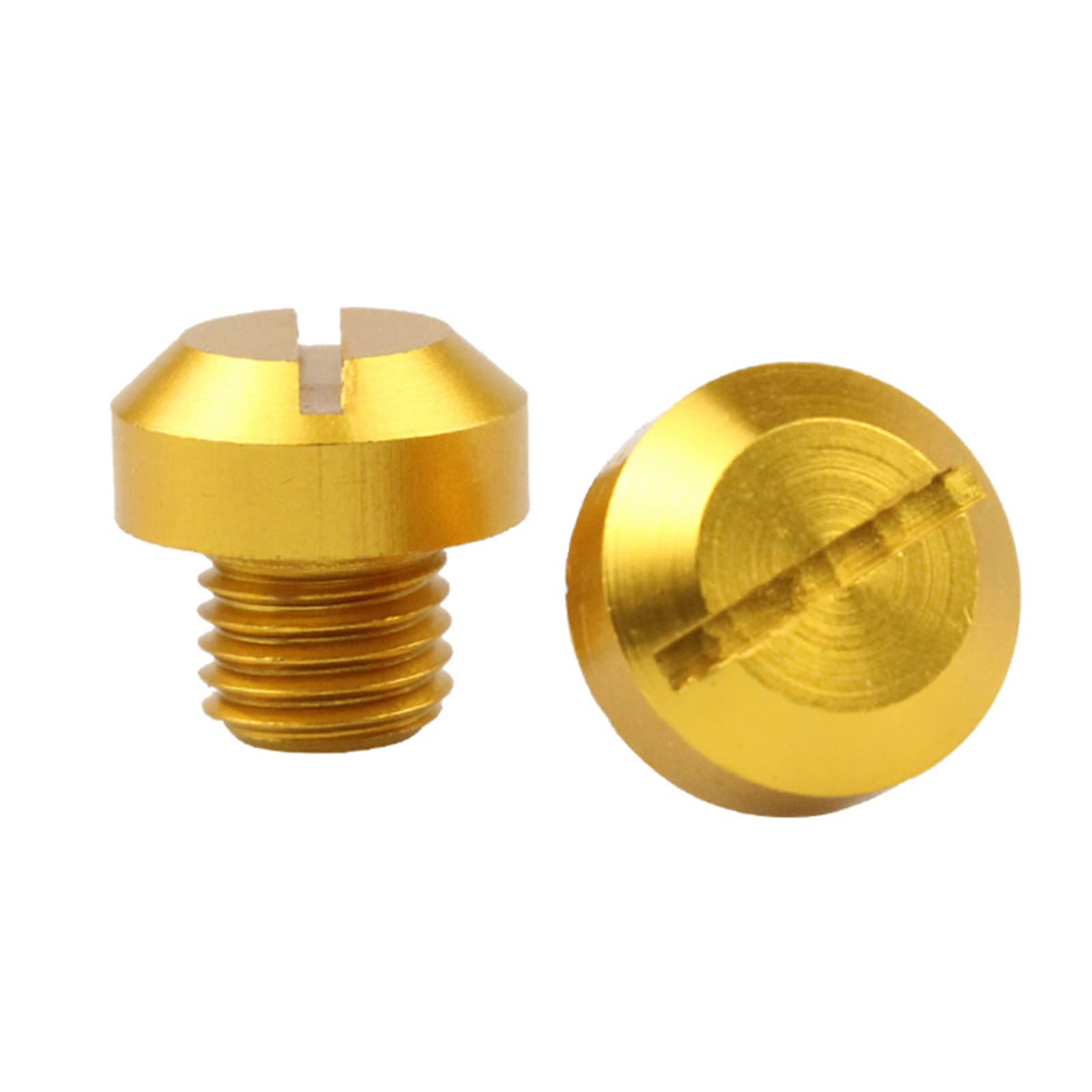 YROHGKPN 2Pcs Anti-Rust Motorcycle Aluminum Rear view Hole Plugs Screws