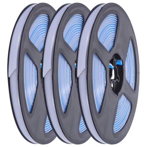 DIYEAH Cinta Selladora Autoadhesiva de 8 Mm para Fregadero y Encimera de Cocina y Baño, Tira de Sellado Blanca Resistente Humedad, 3 Rollos de 6 M para Juntas y Bordes