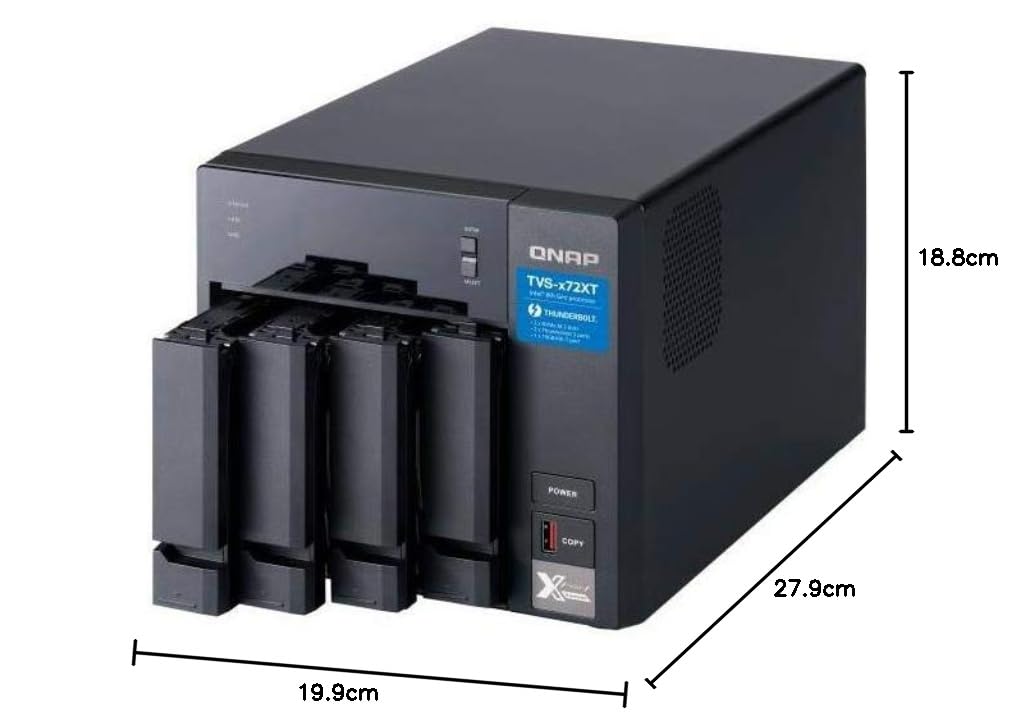 Amazon.co.jp: QNAP(キューナップ) TVS-472XT 10GbE、Thunderbolt 3、M