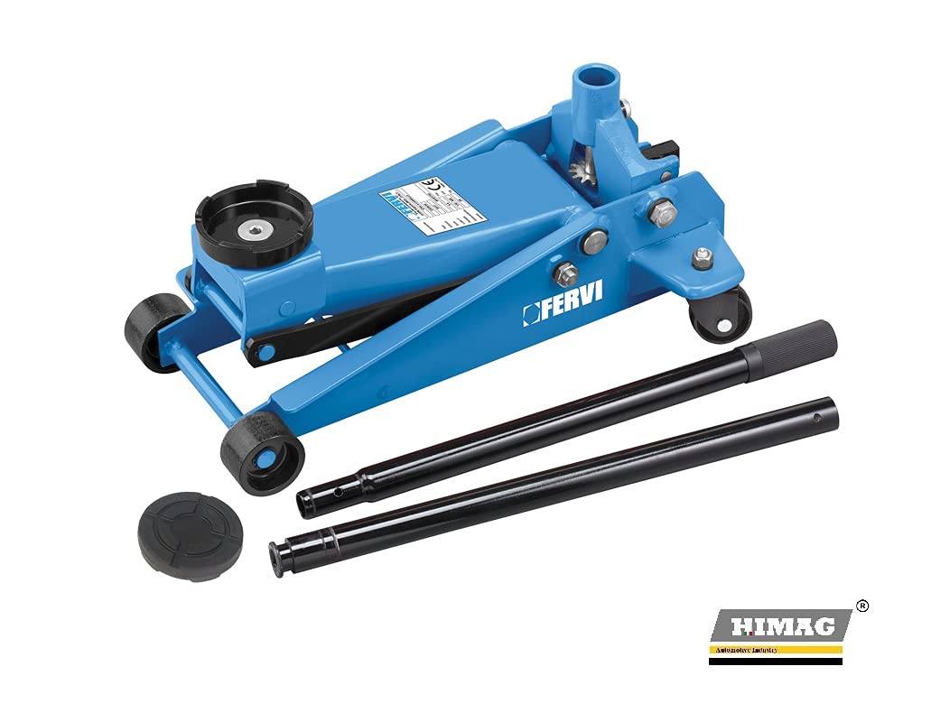 Fervi Wagenheber (Tragfähigkeit 3 t, Abmessungen: 572 x 328 x 175h mm, Anhebevorrichtung: 130 ÷ 465 mm g, Werkstattausrüstung) F-C038/30