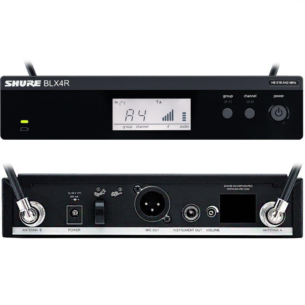 Shure BLX14R Sistema sem Fio para Guitarra e Baixo, Receptor em