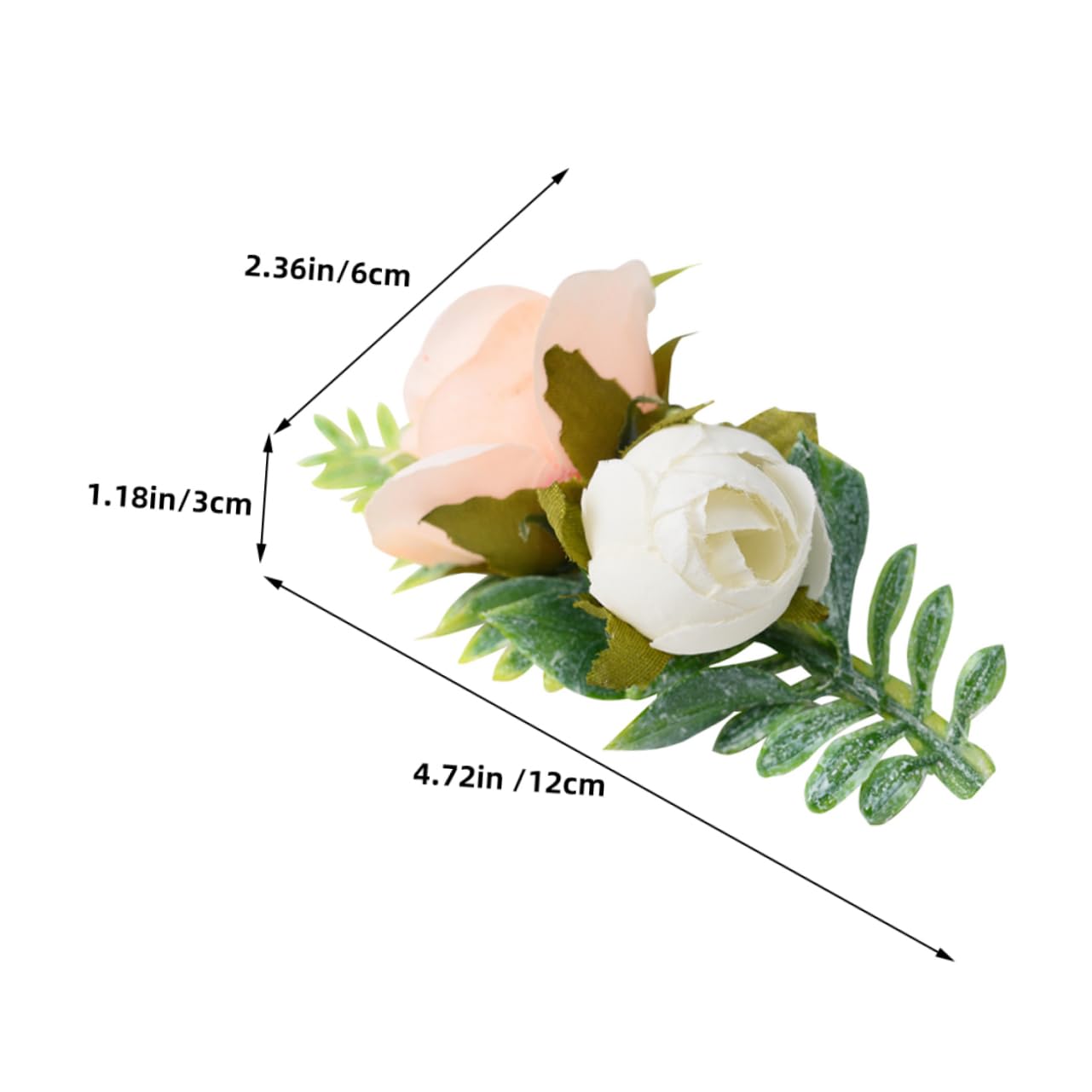 Abaodam Faux Flower Hair Clip Elegant Pet Hair Accessory for Weddings Daily Wear Lightweight Comfortable Cat Hairpin for Pet Grooming Versatile Design for Special
