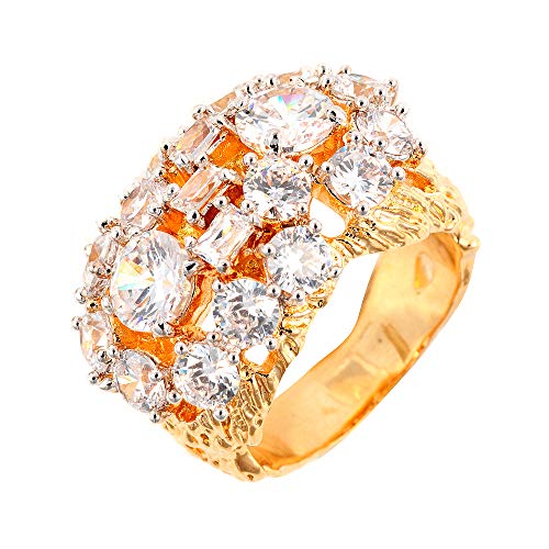 Preisvergleich Produktbild The Elvis Jewellery Collection Herren Statement-Ringe Vergoldet - 803R2927TB-85 / Y