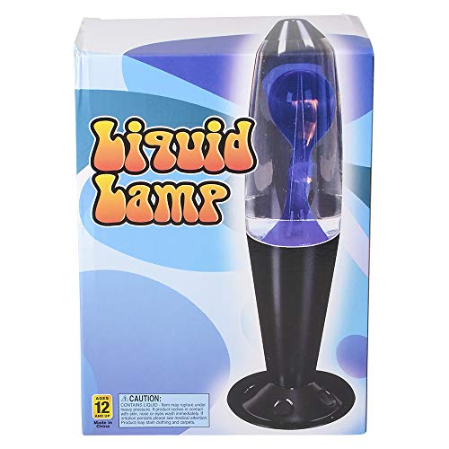 Lava Lamp - Black Base Clear Liquid Blue Lava #239
