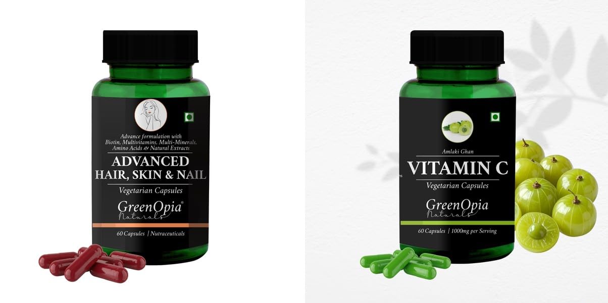 Advanced HSN (Hair, Skin Nails) Vitamin C Wellness Daily Vitality 60 CAPSULES-image-25