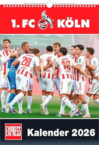DUMONT - 1. FC Köln 2026 - Fußball-Kalender - 30 x 42 cm – Fußball-Fankalender – EXPRESS Wandkalender mit Spielterminen, perfekt für Fußball Fans: Kalender 2026 DUMONT - 1. FC Köln 2026 - Fußball-Kalender - 30 x 42 cm – Fußball-Fankalender – EXPRESS Wandkalender mit Spielterminen, perfekt für Fußball Fans: Kalender 2026