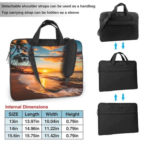Bolsa para Laptop con Diseño Tropical 15.6 Pulgadas miniatura 2