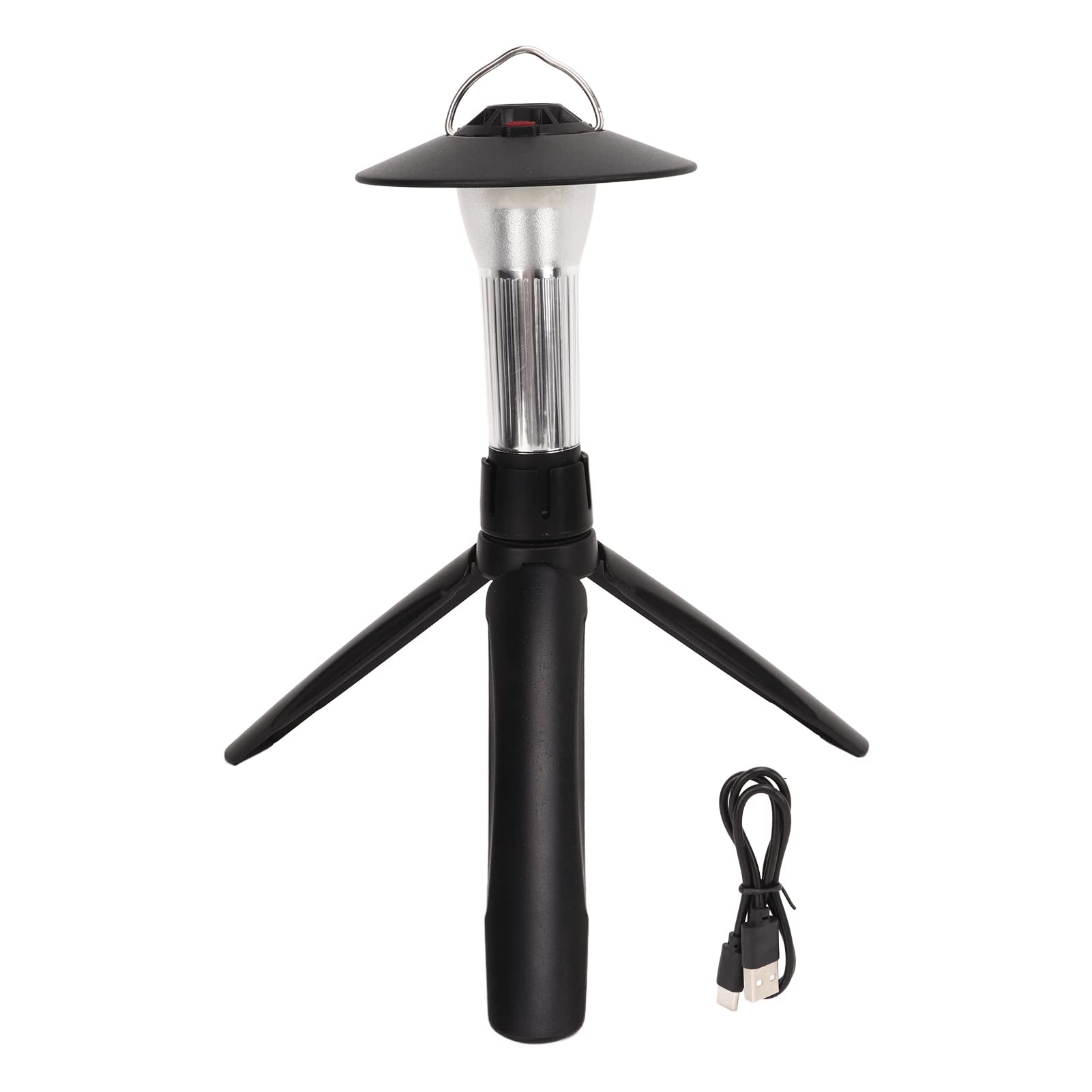 Lampe de poche LED de camping portable avec sortie USB et trépied pour randonnée en plein air et situations d'urgence