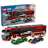 レゴ(LEGO) シティ F1(R) RB20 & AMR24 レースカーとF1(R)トラック おもちゃ 玩具 誕生日 プレゼント ブロック 男の子 女の子 子供 8歳 9歳 10歳 小学生 乗り物 車 ミニカー 60445