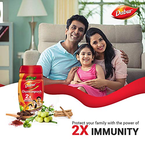 Image of Dabur Chyawanprash 2X Immunity - 1kg & Dabur Ayurvedic Shilajit Gold Capsules - Pack of 20 Pieces (With Kesar)
