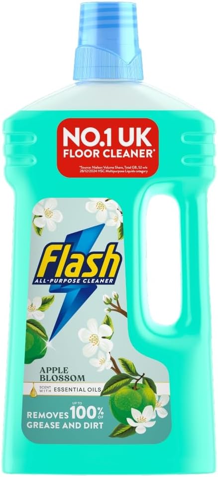 Antibacterial Liquid Cleaner Apple Blossom 1L (Packaging May Vary)