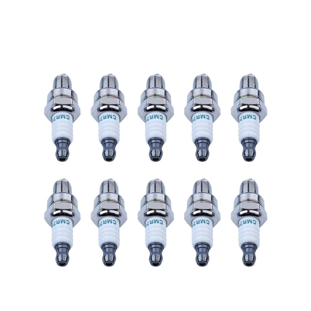 Lot de 10 Bougies d'allumage CMR7H for débroussailleuses RZ7C, compatibles avec Les modèles 506615101 et 544260901 Partie