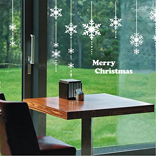 Vinilo Decorativo de Navidad DNVEN 71x42 pulgadas Blanco miniatura 3