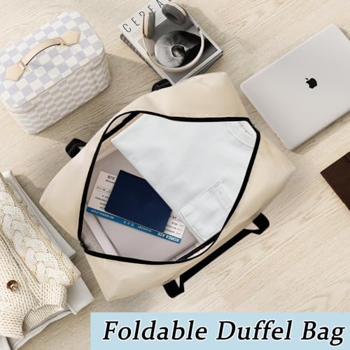 Luggage Sets 3 Piece Spinner Suitcase TSA Lock 20 24 Inch Carry On Check In Foldable Duffel Bag for Men Women Travel Lightweight (Lila and Blue)3