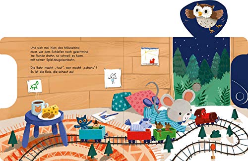 Schuhu, schuhu, nun schlaf auch du!: Schieber und 11 Sounds | Ein innovatives Schieber-Soundbuch für die Kleinsten ab 18 Monaten