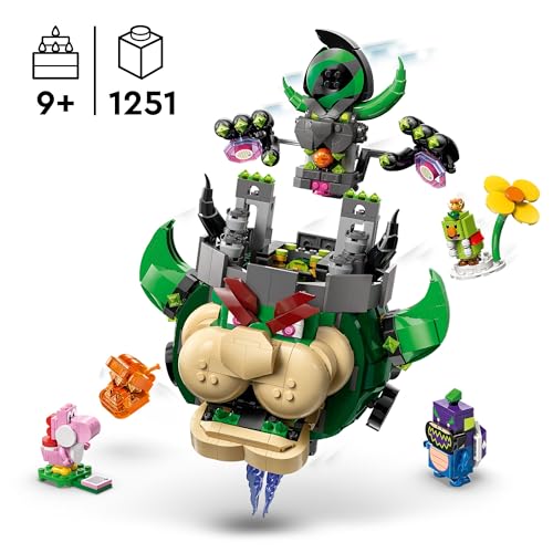 Super Mario Principe Florian e Bowser Castello - Giocattolo Interattivo con 4 Figure Incluso Yoshi Rosa, Supporto per il Gioco e l'Esposizione - Regalo per Gamer e Bambini da 9 Anni - 72042 - Lego - Immagine 2