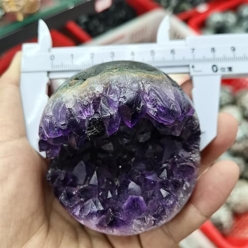 Améthyste géode en boule cadeau bien-être et protection maison