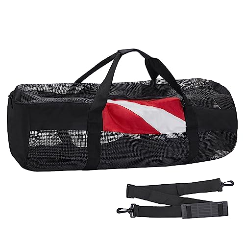 Large Capacity Mesh Duffels Gear Bag For Scubas Diving Snorkeling Equipment Storage Bag Tear-resistant Nylon Duffels Bag