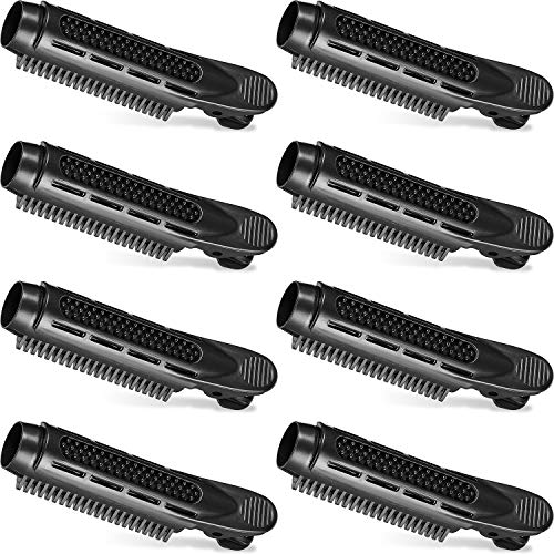8 Pieces Volumizing Hair Root Clip Self Grip Root Volume Hair Curler Clip Fluffy Hairstyling Clip Styling Tool DIY Curly Hair Curling Styling Tools for Women Girl (Black)