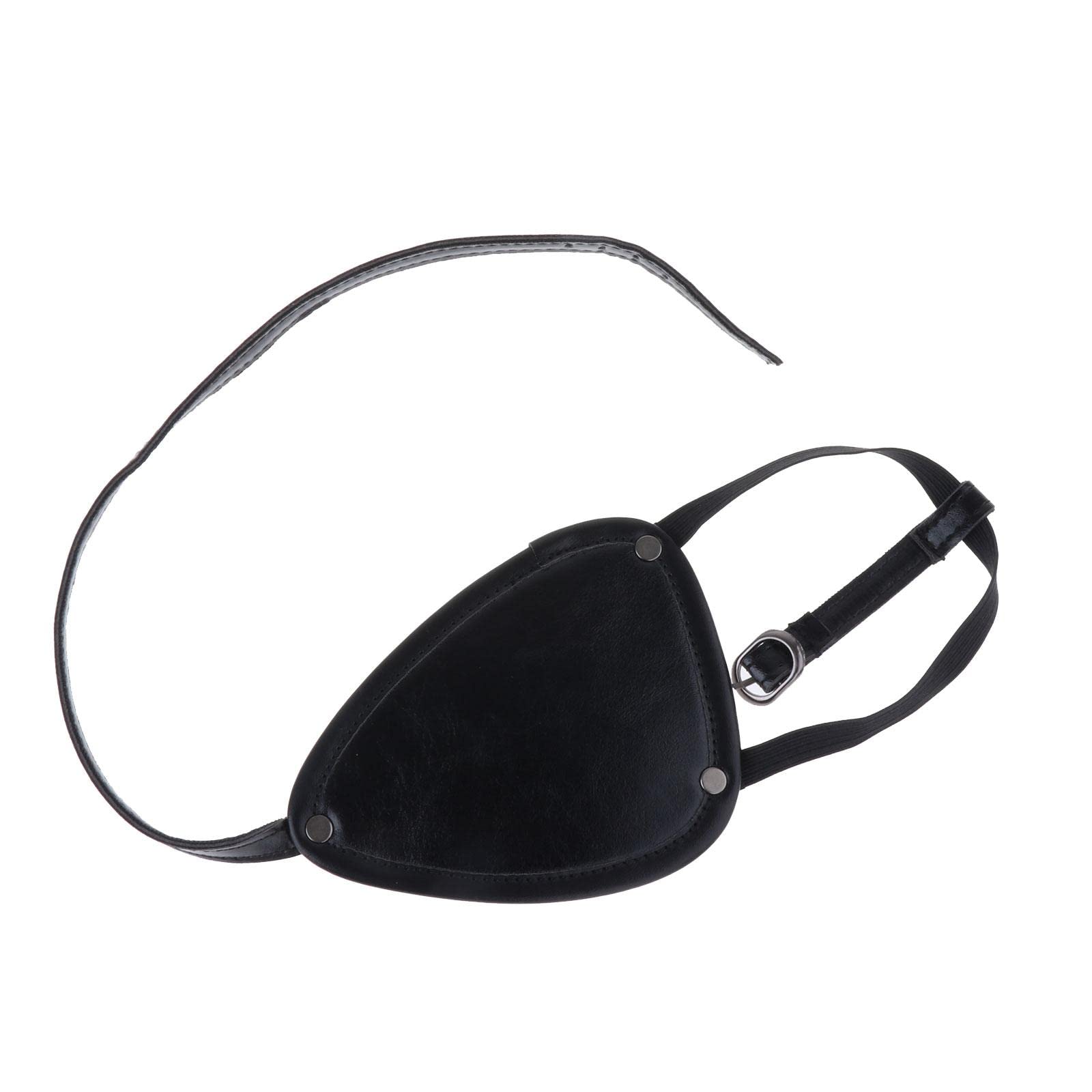 Benda per occhi da pirata, regolabile, creativa, per cosplay, travestimento, adulti, occhio sinistro, 13 cm x 10 cm