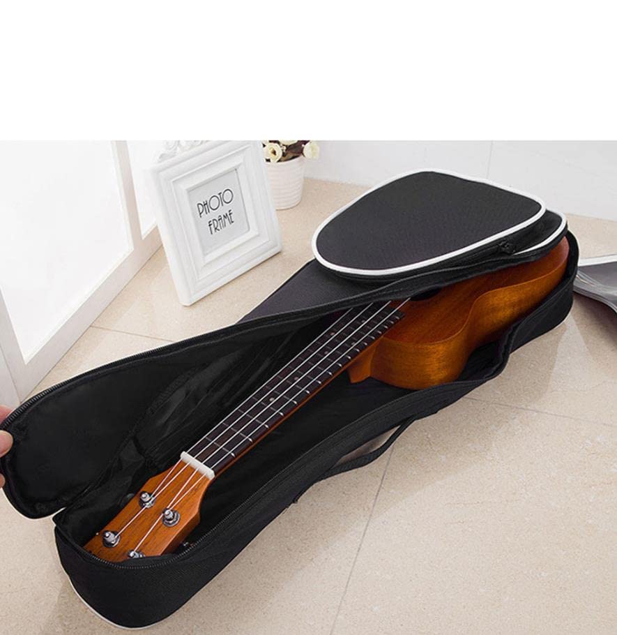 Borsa da Concerto per Ukulele, Borsa for Ukulele Nera 21/23/26 Pollici(23 inch)