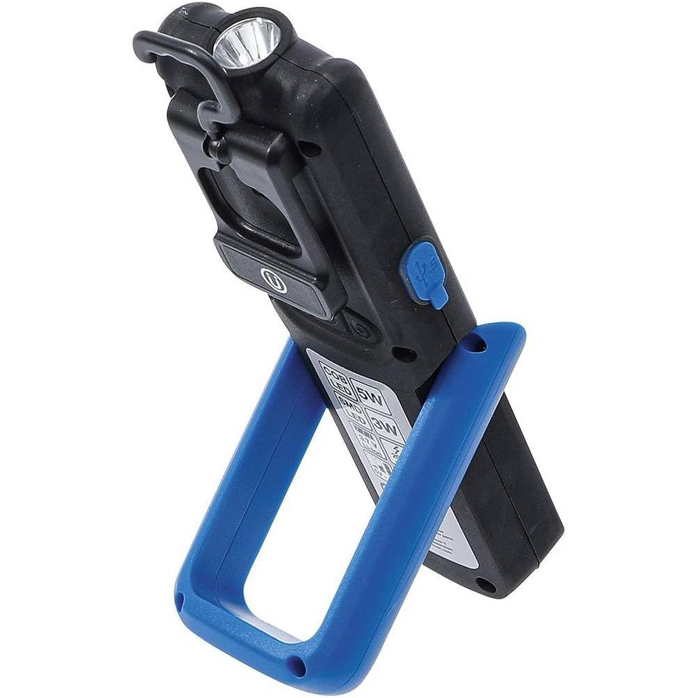 D-Work - Lampada da lavoro COB-LED, pieghevole, 14,6 x 3,9 x 24,6 cm, potente e portatile