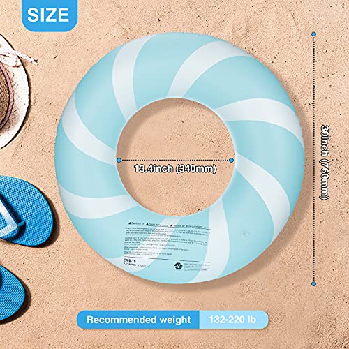 Bestrip Pool Floats Adult Size For Kids Age 8-12 Adults Inflatable Floats Swimming Ring Toys Beach Pool Party Lake Use (1Pcs-Blue) #TOP1