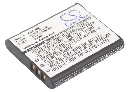 800mAh Replacement for GE 10502 PowerFlex 3D, DV1, G100 Battery, P/N GB-50, GB-50A -  SLCBATTERY