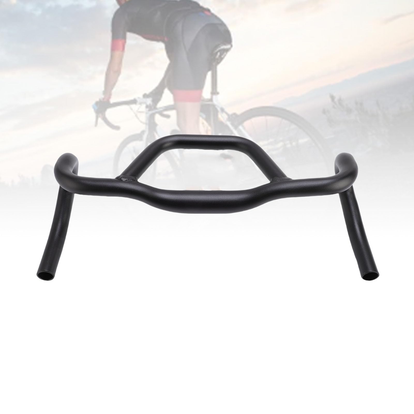 Guidon Ergonomique Large pour Vélo de Gravier à extrémité Avant pour la Fixation de Sacs Plus Grands et le Montage de Plusieurs Appareils (31,8 * 440mm)