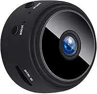 Mini Câmera de Segurança Wifi Full HD 1080p Sem Fio com Visão Noturna, Câmera Babá, Gravação por Movimento e Tamanho Ultra Compacto