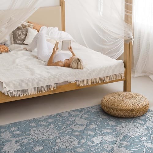Tapis en Vinyle 140x210 cm William Morris Tulipe Rectangulaire
