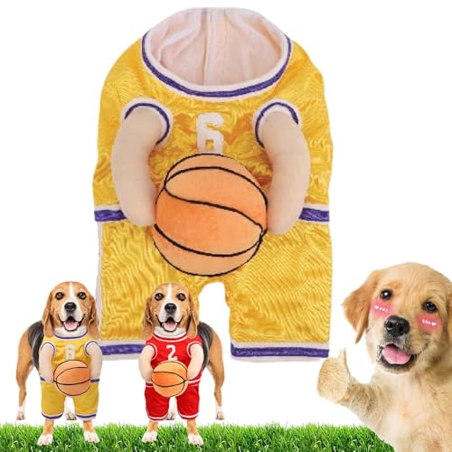 Disfraz deportivo baloncesto para perros, talla grande