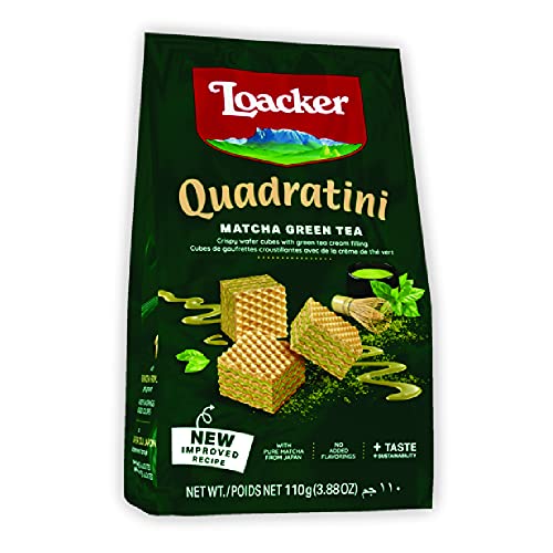 Image of Loacker Quadratini Matcha-Green Tea 110g - Italy