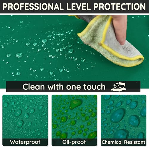 Image of Heavy Duty Thicker Rubber Aprons Extra Long Oil & Chemical Resistant Unisex | 51.18 x 35.43 inch Plus Size, Waterproof, Adjustable Neck Straps & Back Ties, Work Apron for Dish Washing Gardening Lab Butcher
