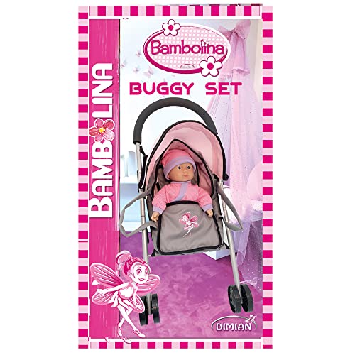 Dimian Bambolina: Set Muñeca y Cochecito 29cm miniatura 3
