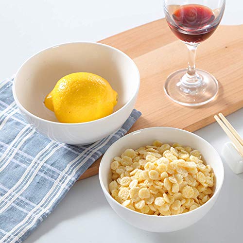 Lawei 12 Pcs Porcelain Dessert Bowls 300ml Cereal Bowl Small White Bowl Sets Serving Bowls for Dessert Ice Cream Salad Fruit Snacks, 11.5cm - Image 6
