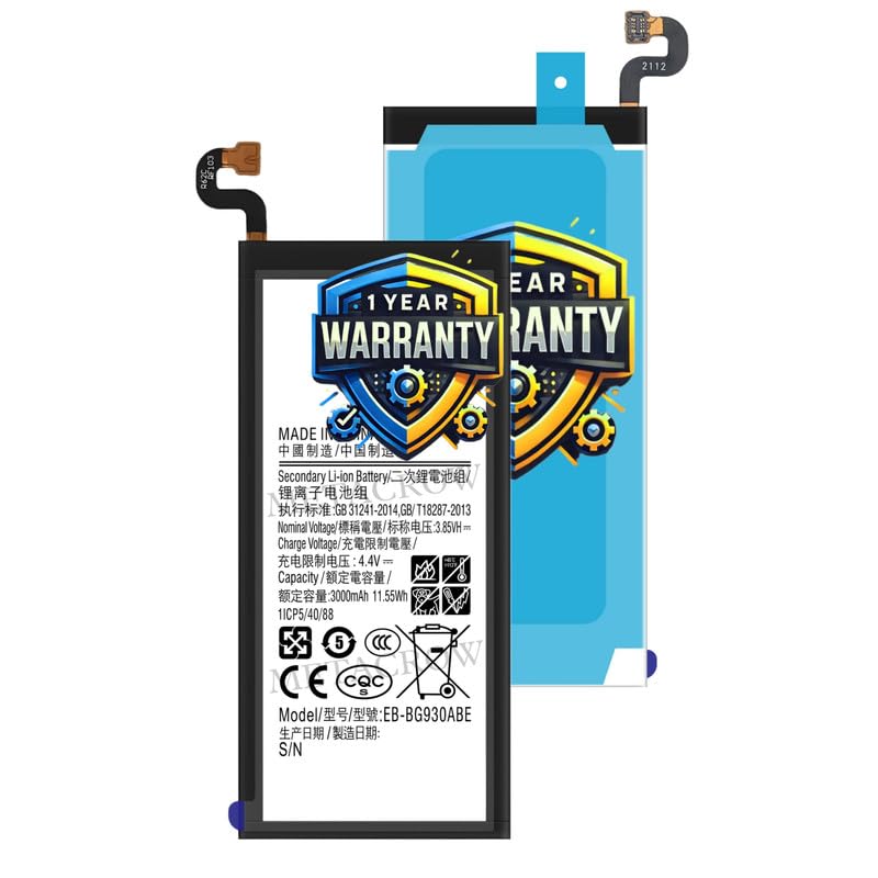 Image of Original EB-BG930ABE Battery Compatible for Samsung Galaxy S7 - (3000mAh) - 1 Year Warranty JK1
