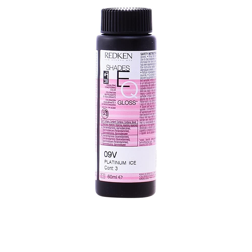 Redken Shades Eq - Cuidado capilar, color 09v platinum ice, 60 ml